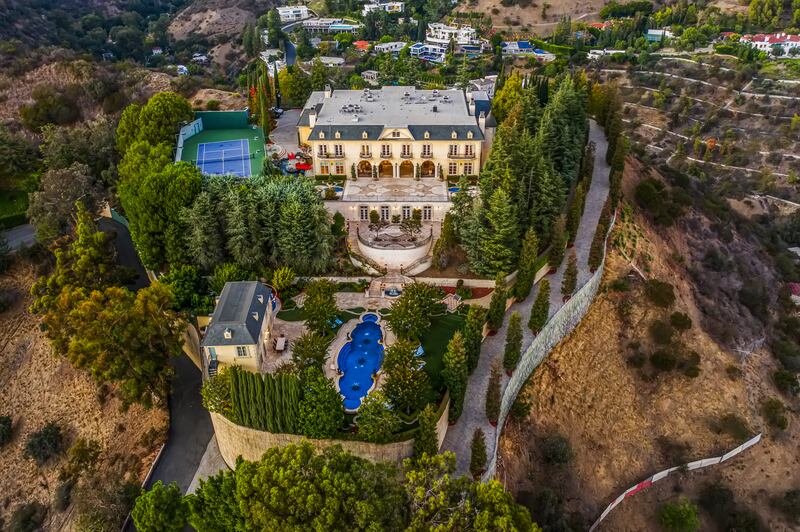 Mansion estate in Beverly Hills, California